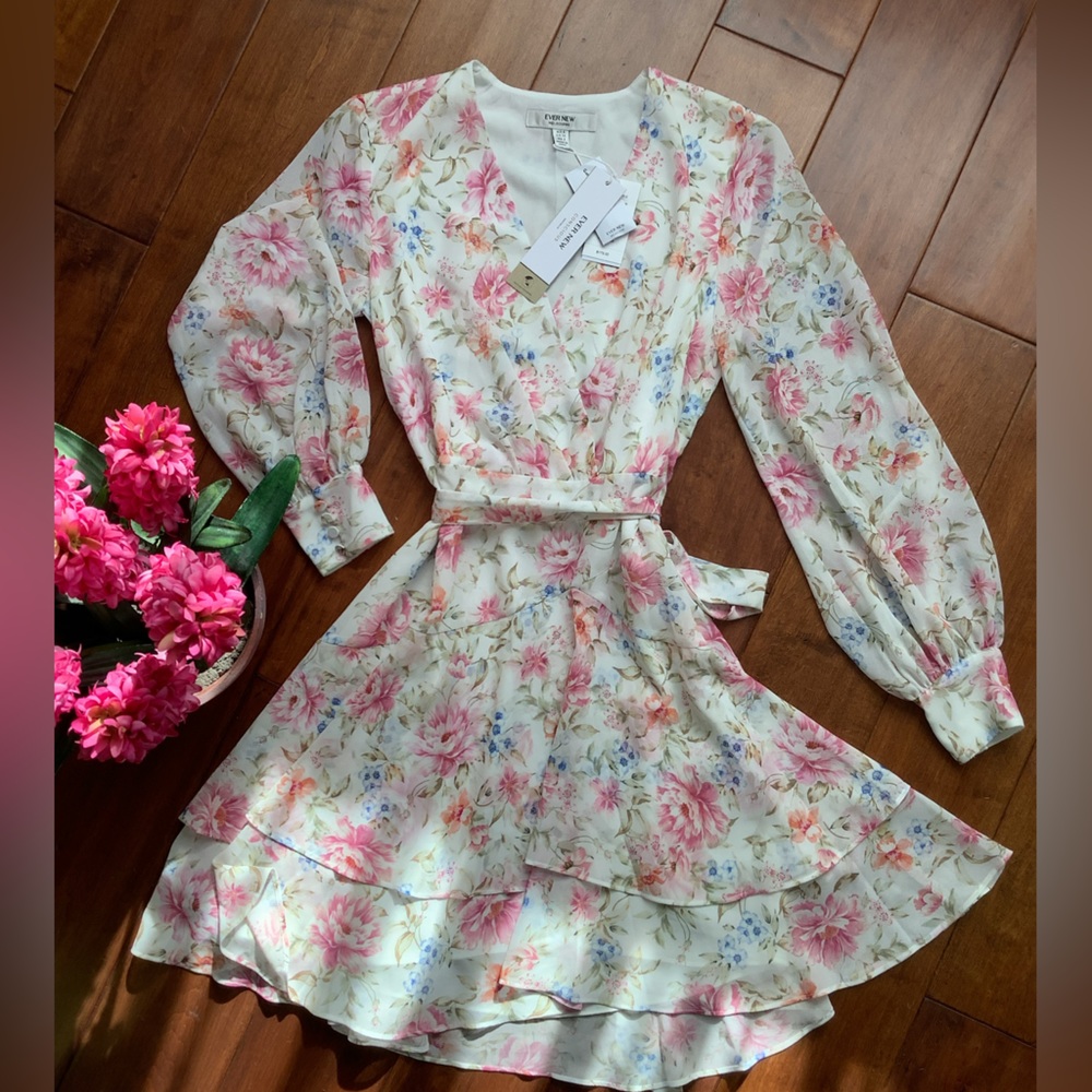 EVER NEW Floral Mini Dress - Picture 5 of 8